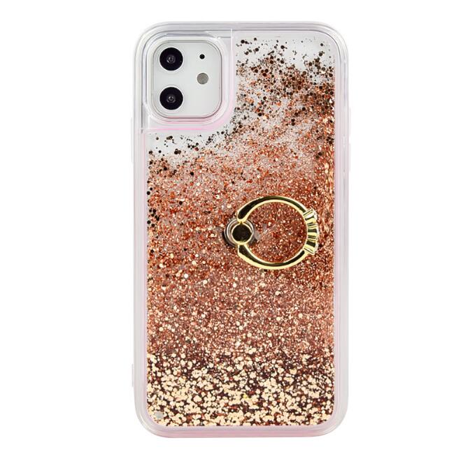 Liquid Quicksand Phone Case Ring Kickstand Soft TPU Case