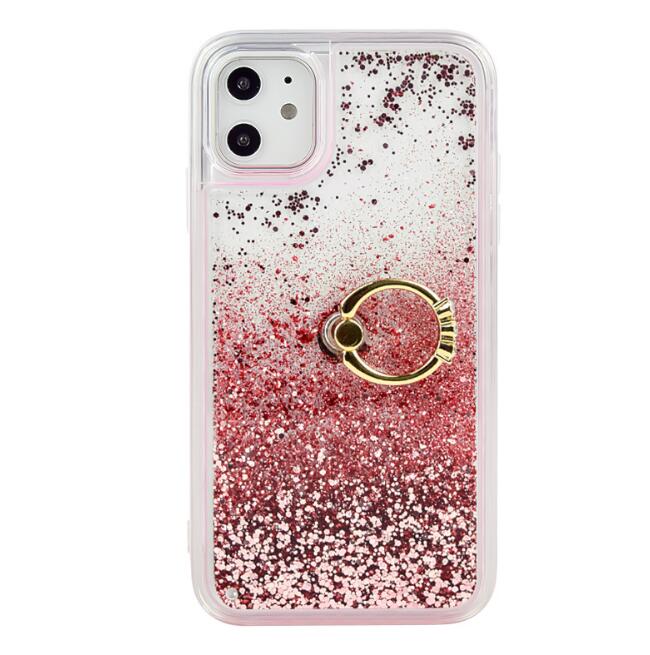 Liquid Quicksand Phone Case Ring Kickstand Soft TPU Case