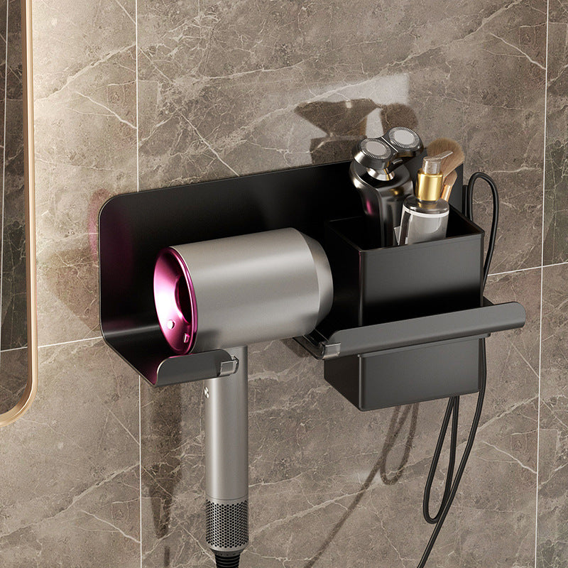 Hair Dryer Rack Punch Free Bathroom Hair Dryer Bracket Toilet Wall Mounted Air Dryer Stand